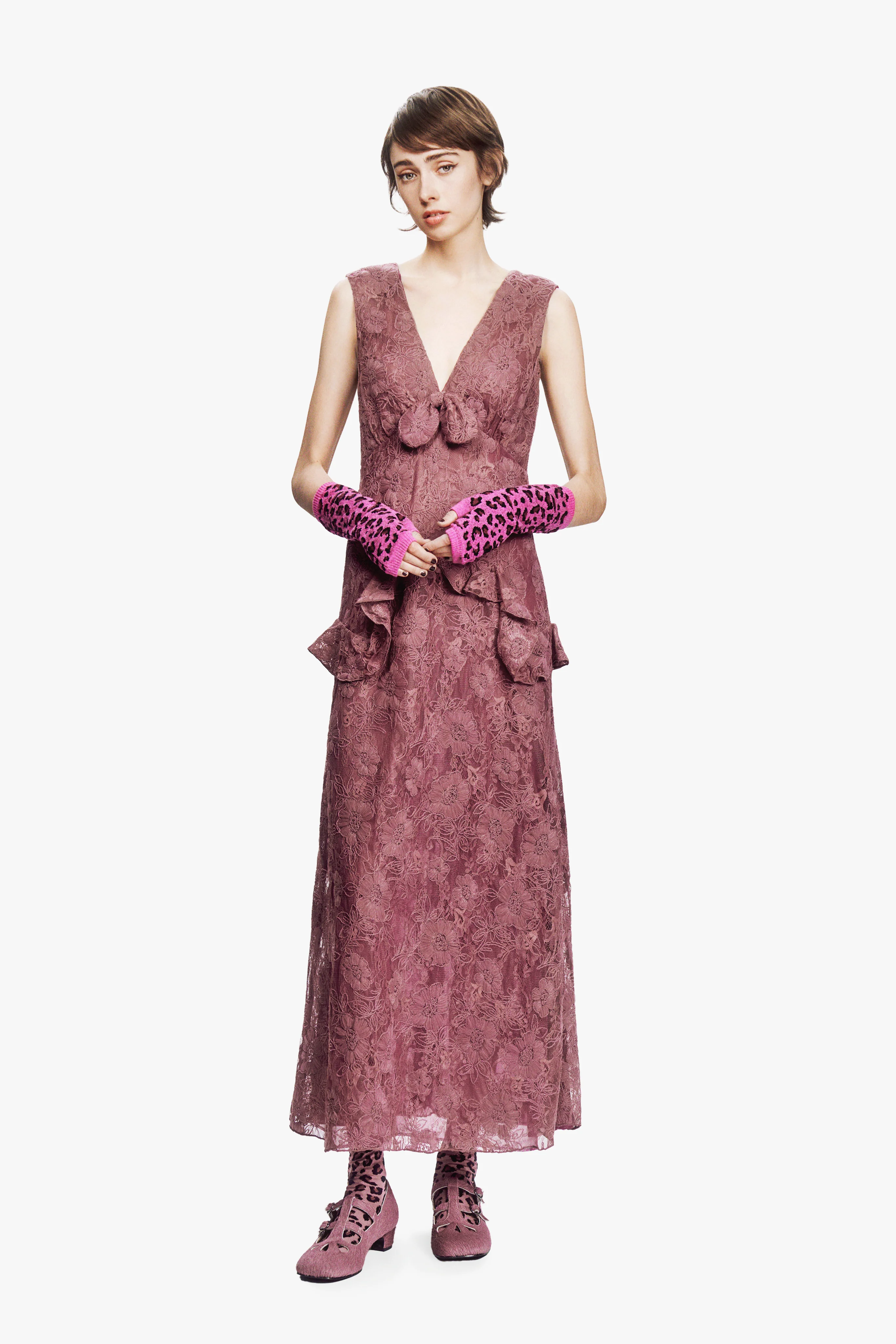 3D Lace Maxi Dress - Image 5