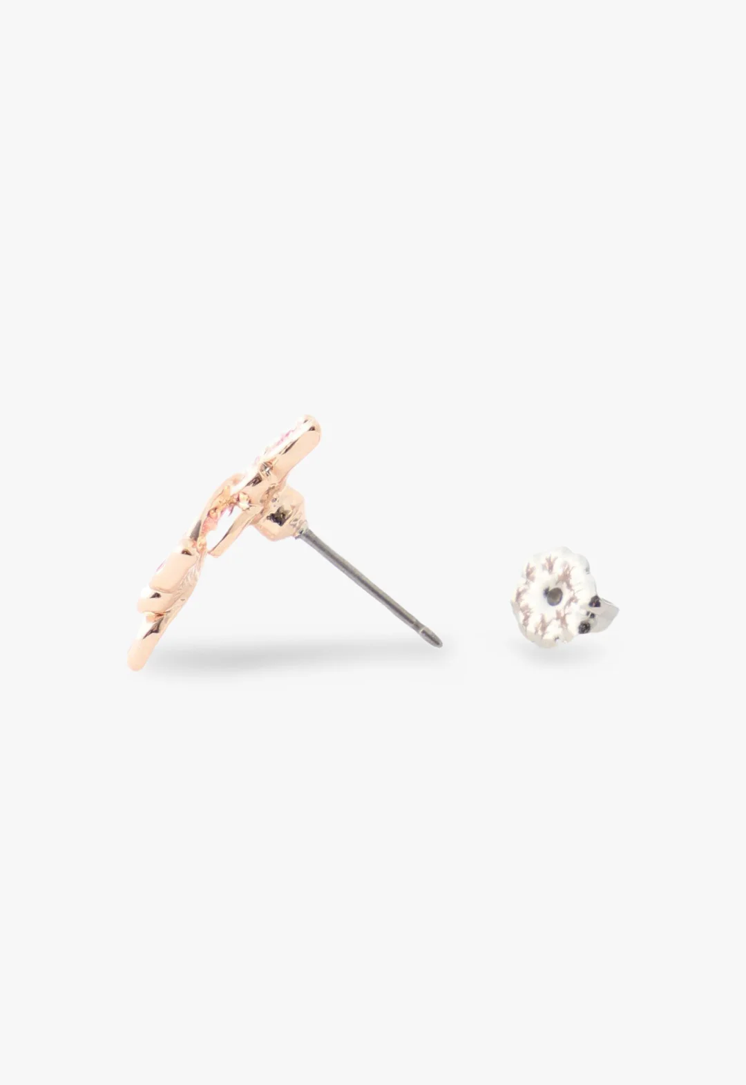 Bejeweled Butterfly Stud Earrings - Pink - Image 3