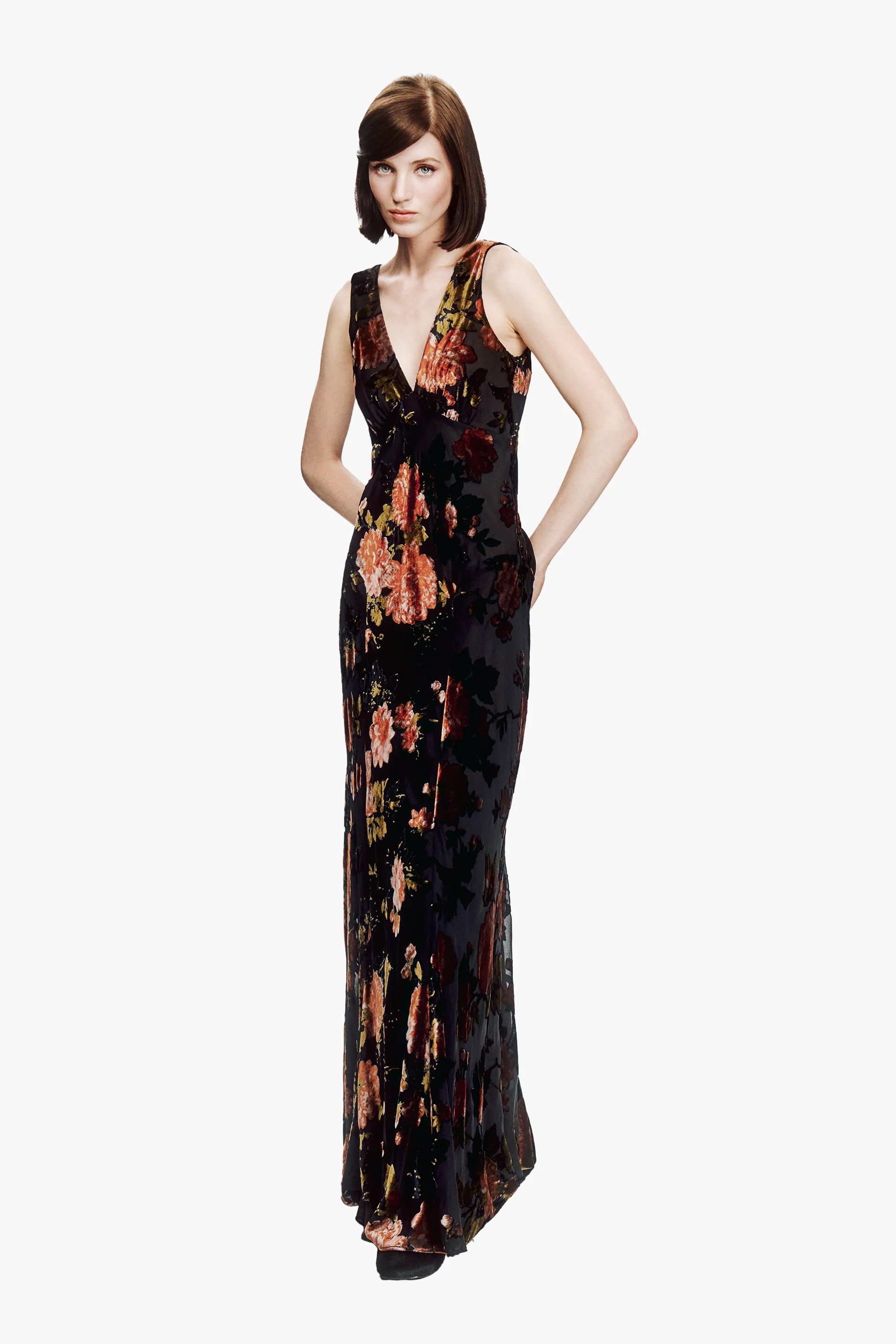 Folia Devore Maxi Dress - Image 3
