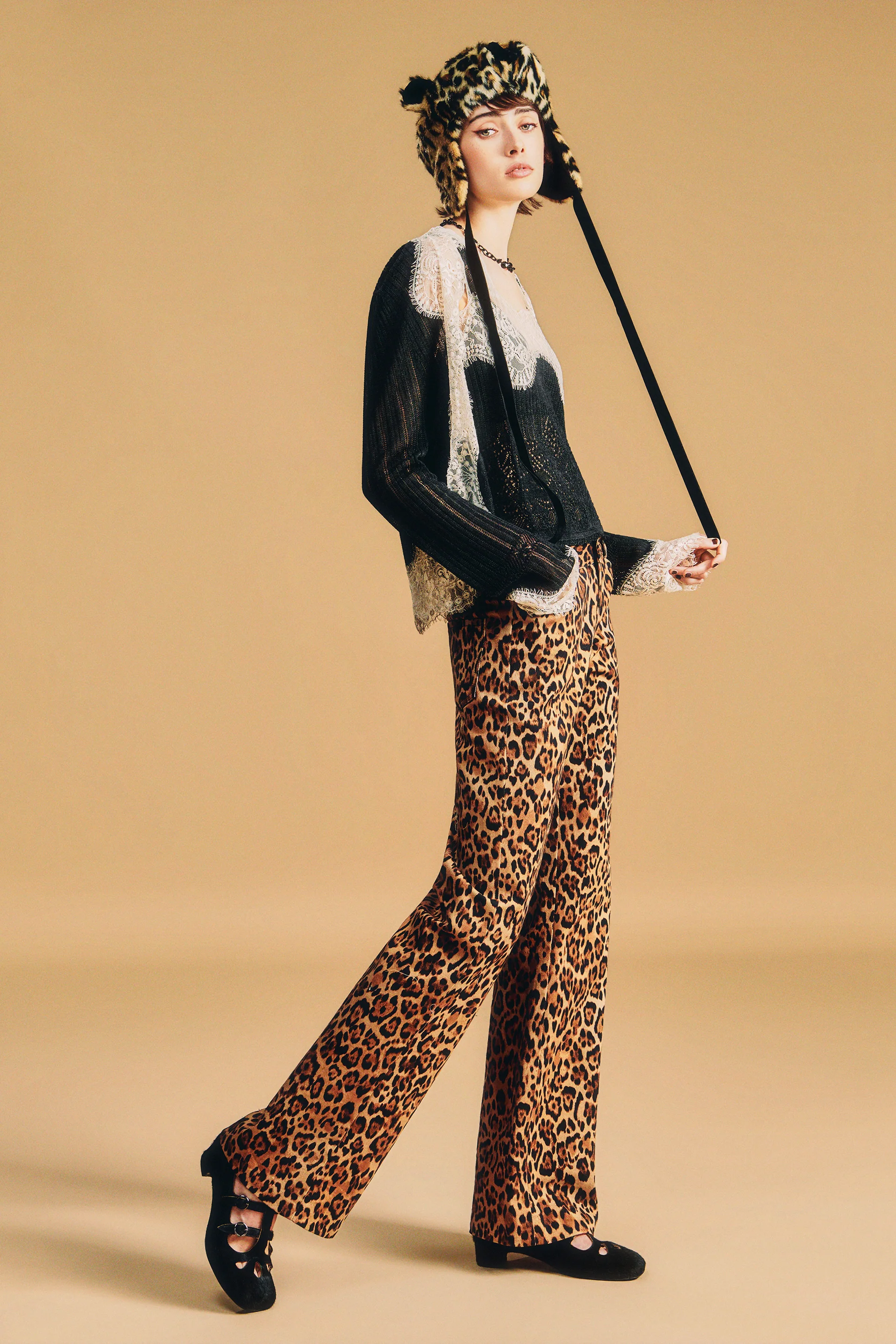 Leopard Denim Jeans - Image 6