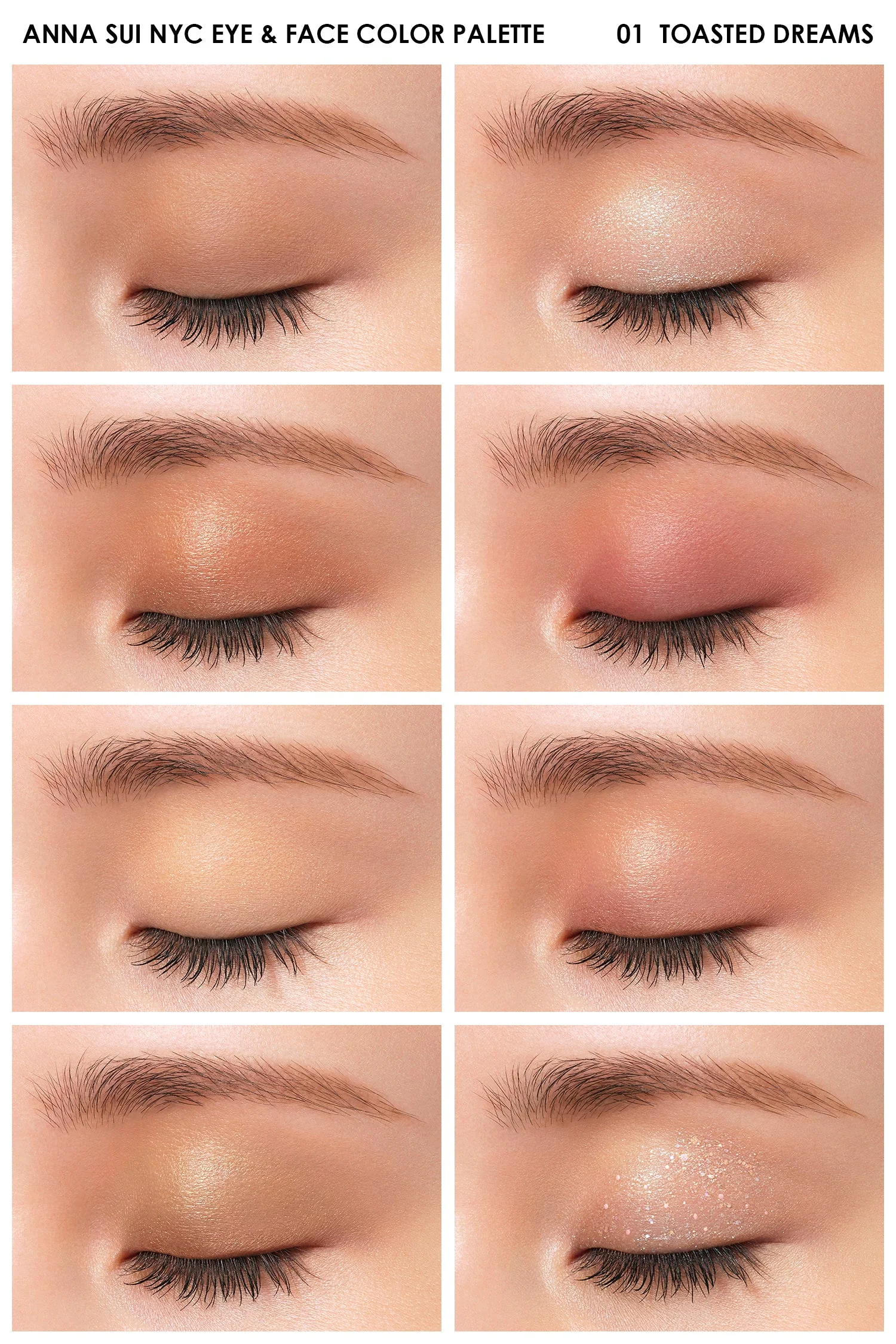 Limited Edition: Anna Sui NYC Eye & Face Color Palette - Toasted Dreams - Image 3