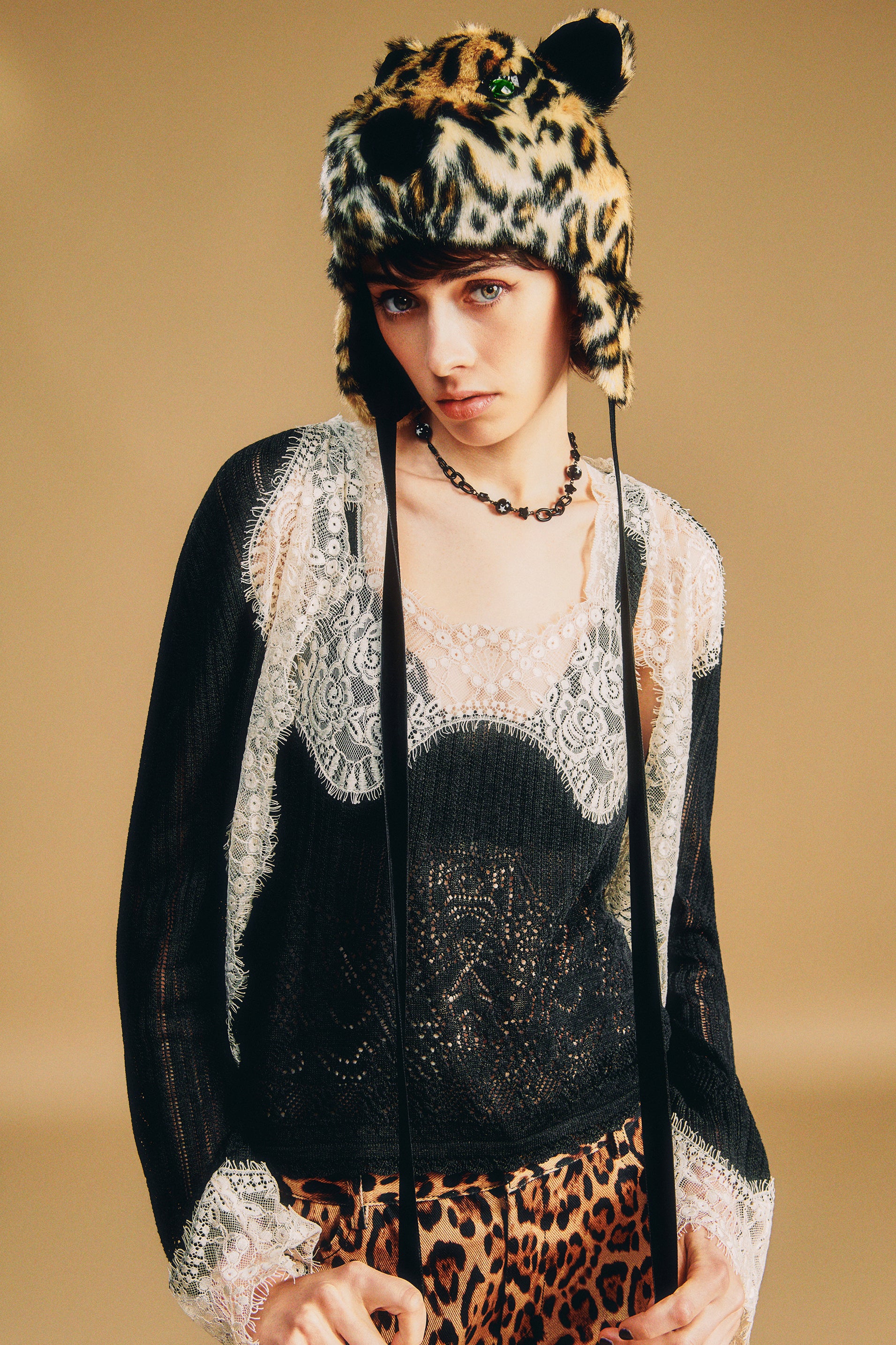 Lingerie Lace Knit Cardigan - Image 8