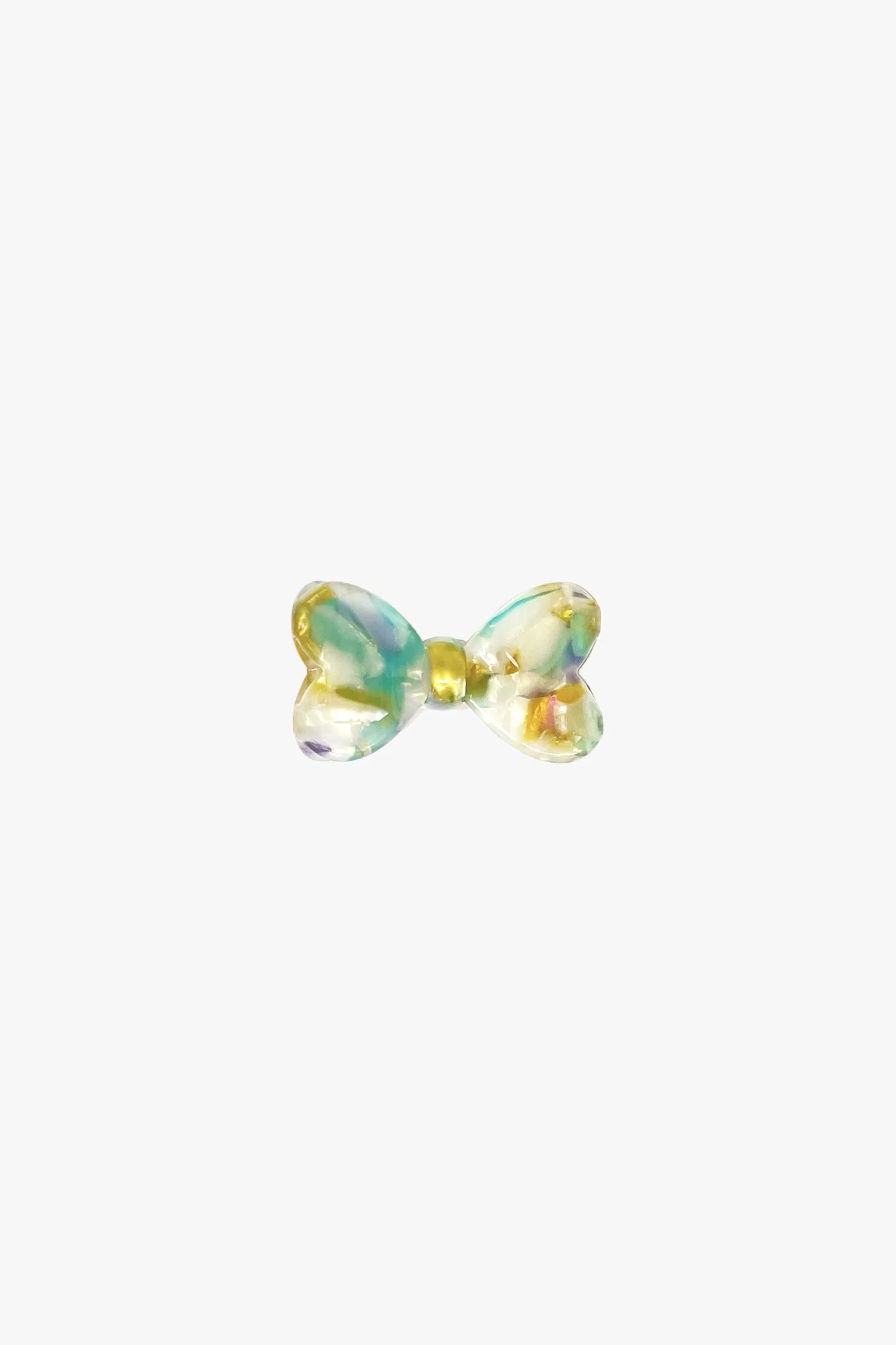 Love Puff Bow Side Clamp - Honey Mix