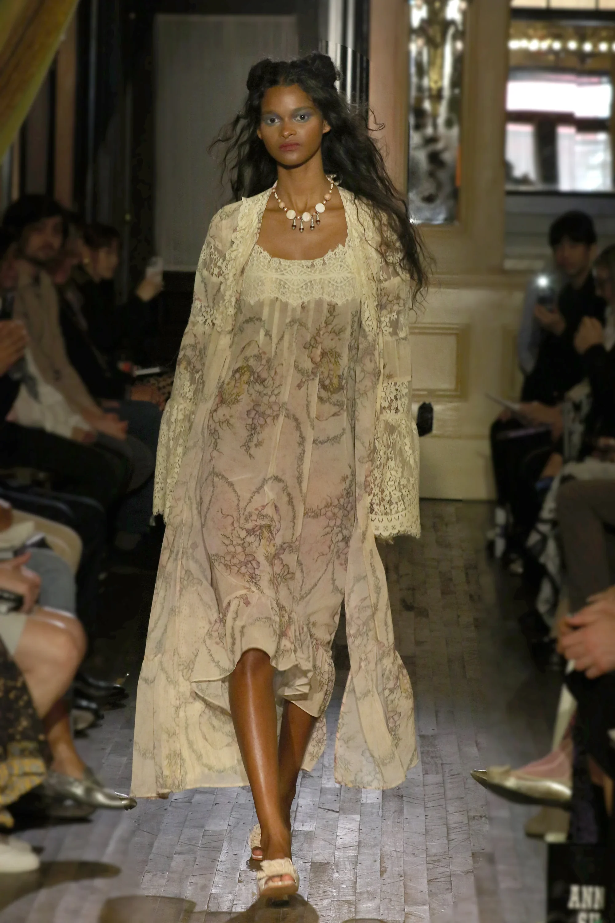 Spirit Bloom Chiffon Ruffle Dress - Image 7