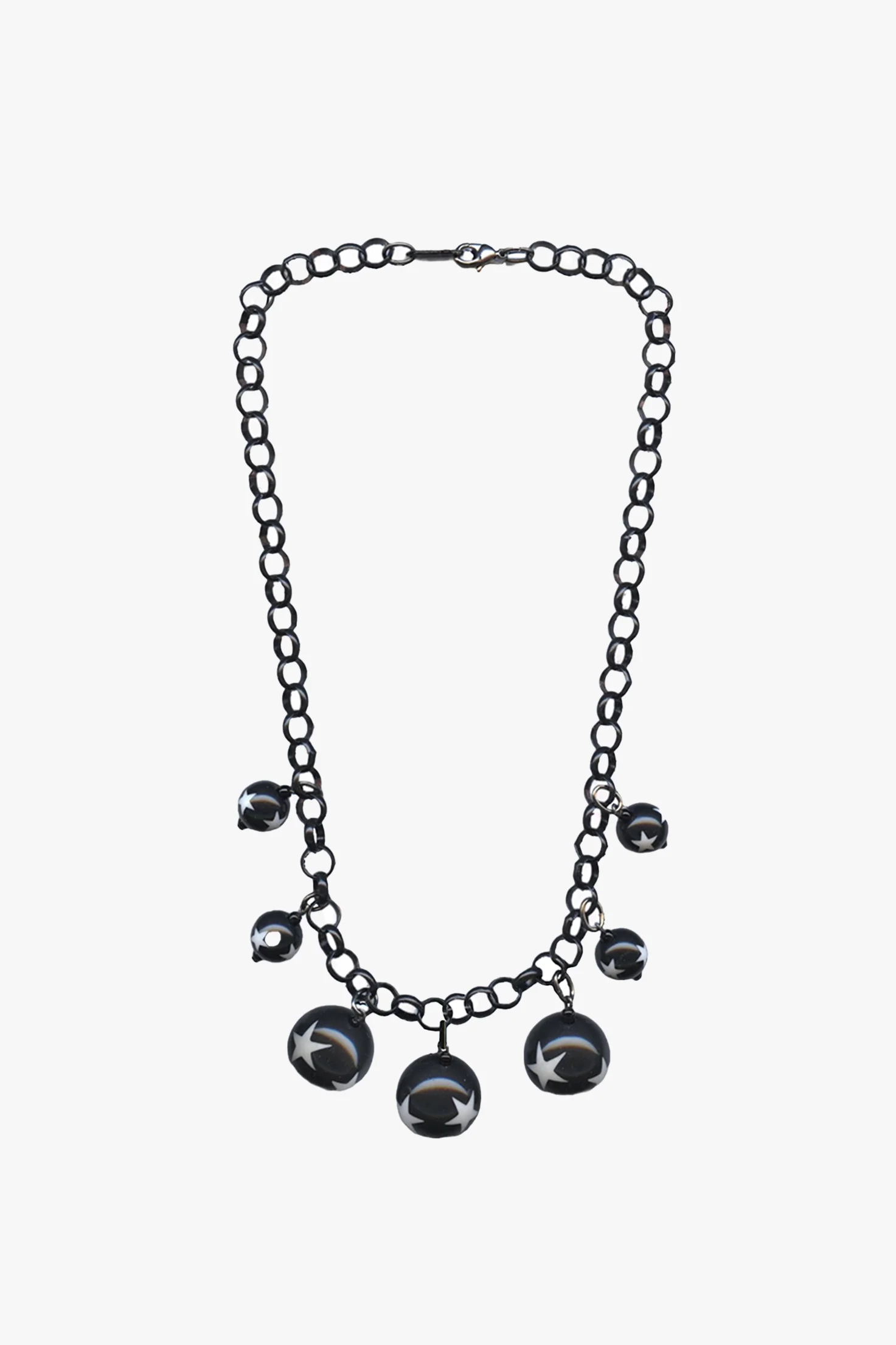 Star Ball Statement Necklace - Black