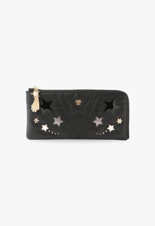 Starstruck Half-Zip Wallet - Black