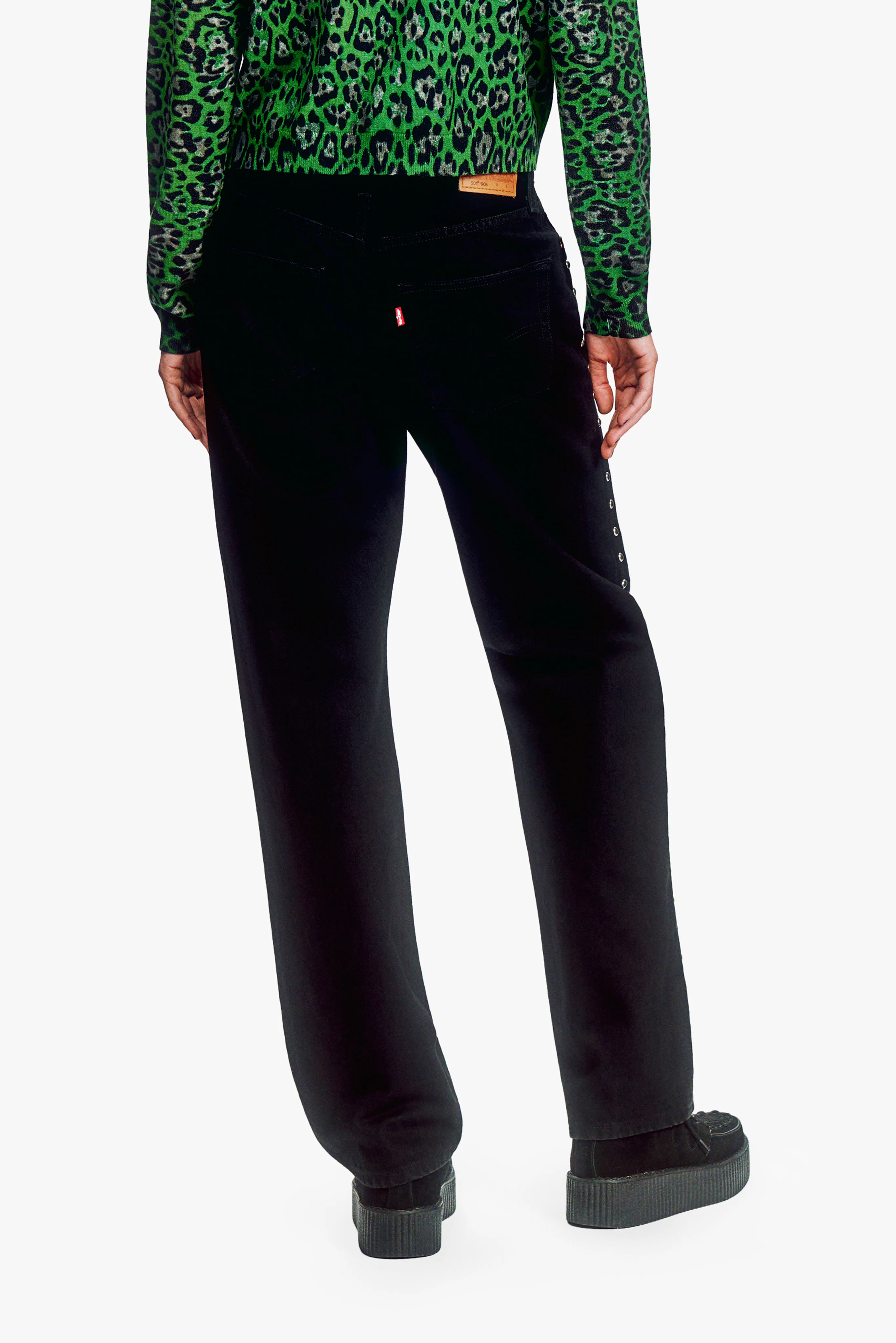 Studded Denim Jeans - Image 4